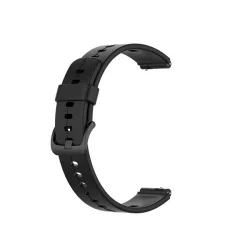   Pótszíj (egyedi méret, szilikon) FEKETE Huawei TalkBand B6, Huawei TalkBand B3