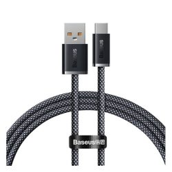   BASEUS DYNAMIC adatkábel (USB - Type-C, 6A, 100W, gyorstöltő, 100cm, cipőfűző) SZÜRKE