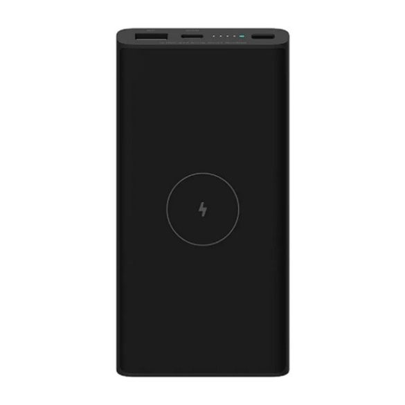 XIAOMI vésztöltő USB+Type-C aljzat (10000mAh, 18W, wireless) FEKETE