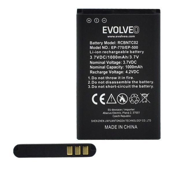 EVOLVEO akku 1000mAh LI-ION Evolveo EP-770 EasyPhone FP