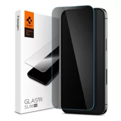   SPIGEN képernyővédő üveg (2.5D, extra karcálló, betekintés védelem, ultravékony, 0.2mm, 9H) ÁTLÁTSZÓ Apple iPhone 14 Pro