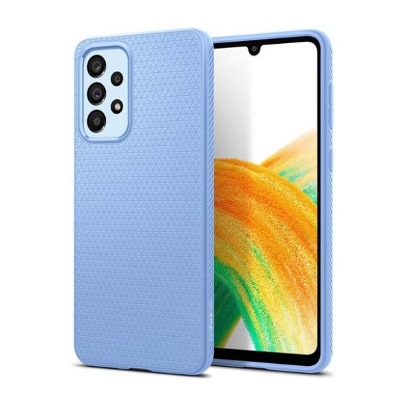 SPIGEN LIQUID AIR szilikon telefonvédő (ütésállóság, légpárnás sarok, rombusz) VILÁGOSKÉK Samsung Galaxy A33 5G (SM-A336)