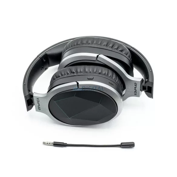 AWEI A799BL bluetooth fejhallgató SZTEREO (v5.0, mikrofon, IP7 vízálló, összehajtható, gamer) FEKETE