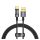 BASEUS EXPLORER adatkábel (USB - Type-C, 100W, gyorstöltő, 100cm, cipőfűző) FEKETE
