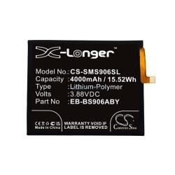   CAMERON SINO Li-Polymer akku (3.88V/4000mAh, Samsung EB-BS906ABY kompatibilis) FEKETE Samsung Galaxy S22 Plus 5G (SM-S906)