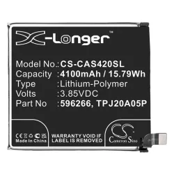   CAMERON SINO Li-Polymer akku (3.85V/4100mAh, CAT 596266 kompatibilis) FEKETE CAT S42