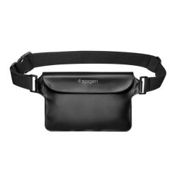   SPIGEN A620 tok fekvő (univerzális, derékra rögzíthető övtáska, vízálló, 4db zseb, 265 x 159 mm, SPORT) FEKETE