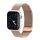 DUX DUCIS pótszíj (egyedi méret, nagy, alumínium, milánói, mágneses) ARANY Apple Watch Series SE 44mm, Apple Watch Series 2 42mm, Apple Watch Series 3 42mm, Apple Watch Series 4 44mm, Apple Watch Series 5 44mm, Apple Watch Series 6 44mm, Apple W