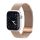 DUX DUCIS pótszíj (egyedi méret, kicsi, alumínium, milánói, mágneses) ARANY Apple Watch Series SE 40mm, Apple Watch Series 7 41mm, Apple Watch Series 6 40mm, Apple Watch Series 5 40mm, Apple Watch Series 4 40mm, Apple Watch Series 3 38mm, Apple W