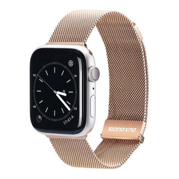 DUX DUCIS pótszíj (egyedi méret, kicsi, alumínium, milánói, mágneses) ARANY Apple Watch Series SE 40mm, Apple Watch Series 7 41mm, Apple Watch Series 6 40mm, Apple Watch Series 5 40mm, Apple Watch Series 4 40mm, Apple Watch Series 3 38mm, Apple W