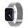 DUX DUCIS pótszíj (egyedi méret, kicsi, alumínium, milánói, mágneses) EZÜST Apple Watch Series SE 40mm, Apple Watch Series 2 38mm, Apple Watch Series 3 38mm, Apple Watch Series 4 40mm, Apple Watch Series 5 40mm, Apple Watch Series 6 40mm, Apple W