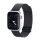 DUX DUCIS pótszíj (egyedi méret, kicsi, alumínium, milánói, mágneses) FEKETE Apple Watch Series SE 40mm, Apple Watch Series 2 38mm, Apple Watch Series 3 38mm, Apple Watch Series 4 40mm, Apple Watch Series 5 40mm, Apple Watch Series 6 40mm, Apple W