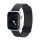DUX DUCIS pótszíj (egyedi méret, alumínium, milánói, mágneses zár) FEKETE Apple Watch Series 6 40mm, Apple Watch Series 4 40mm, Apple Watch Series 5 40mm, Apple Watch Series SE 40mm, Apple Wat