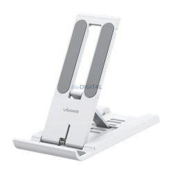   USAMS asztali tartó (univerzális, műanyag, csúszásgátló, állítható, hordozható, 4.7-12" méret) FEHÉR