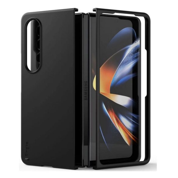 SPIGEN AIRSKIN szilikon telefonvédő (közepesen ütésálló) FEKETE Samsung Galaxy Z Fold4 5G (SM-F936)