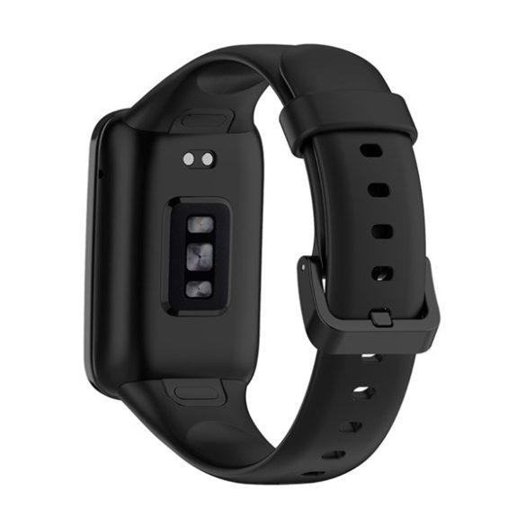 Pótszíj (egyedi méret, szilikon) FEKETE Xiaomi Mi Band 7 Pro