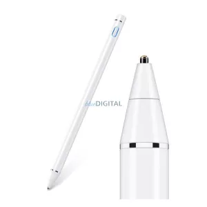 ESR DIGITAL érintő ceruza (univerzális, aktív microUSB, LED jelzés) FEHÉR
