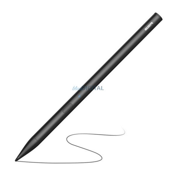 ESR DIGITAL+ érintőképernyő ceruza (aktív, microUSB, Apple Pencil / Apple iPad / Apple iPad Air kompatibilis) FEKETE