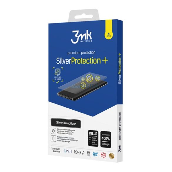3MK SILVER PROTECTION+ képernyővédő fólia (antibakteriális, öngyógyító, NEM íves, 0.21mm) ÁTLÁTSZÓ Apple iPhone SE 3 (2022)