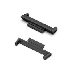   Óraszíj csatlakozó adapter (egyedi méret, 1 pár, átalakító, fém, 20mm) FEKETE Huawei Watch Fit 2