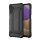 Defender műanyag telefonvédő (ütésállóság, légpárnás sarok, szilikon belső, fémhatás) FEKETE Samsung Galaxy A23 5G (SM-A236F)
