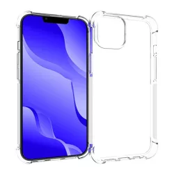   Szilikon telefonvédő (közepesen ütésálló, légpárnás sarok) ÁTLÁTSZÓ Apple iPhone 14