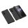Műanyag telefonvédő (matt, közepesen ütésálló, prémium + kijelzővédő üveg, pen tartó) FEKETE Samsung Galaxy Z Fold4 5G (SM-F936)