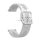 Pótszíj (univerzális, 20 mm, szilikon, lyukacsos, virág minta) FEHÉR Huawei Watch GT 2 42mm, Samsung Galaxy Watch 42mm (SM-R810N), Samsung Galaxy Gear S2 Classic (SM-R732), Amazfit Bip, Haylou LS