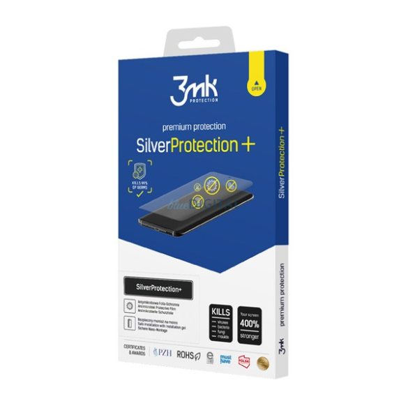 3MK SILVER PROTECTION+ képernyővédő fólia (antibakteriális, öngyógyító, NEM íves, 0.21mm) ÁTLÁTSZÓ Apple iPhone 14, Apple iPhone 14 Pro