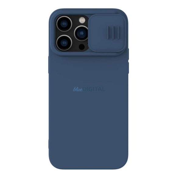 NILLKIN CAMSHIELD SILKY MAGNETIC szilikon telefonvédő (mágneses, plüss belső, kamera védelem, környezetbarát) SÖTÉTKÉK Apple iPhone 14 Pro Max