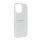 Szilikon telefonvédő (műanyag belső, csillogó hátlap) EZÜST Apple iPhone 14
