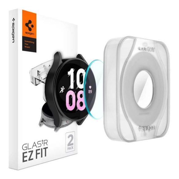 SPIGEN EZ FIT kijelzővédő üveg 2db (2.5D, 0.2mm, ultravékony, 9H) ÁTLÁTSZÓ Samsung Galaxy Watch 5 Pro eSIM 45 mm (SM-R925), Samsung Galaxy Watch 5 Pro 45 mm (SM-R920)