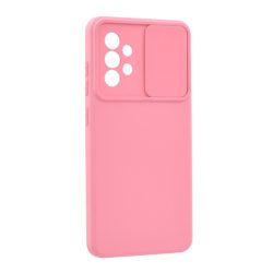   Szilikon telefonvédő (matt, mikrofiber plüss belső, kameravédő) RÓZSASZÍN Samsung Galaxy A52 4G (SM-A525F), Galaxy A52 5G (SM-A526F), Galaxy A52s 5G (SM-A528)