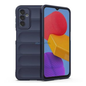 Szilikon telefonvédő (közepesen ütésálló, kamera védelem, 3D minta) SÖTÉTKÉK Samsung Galaxy M13 (SM-M135), Samsung Galaxy M23 (SM-M236)