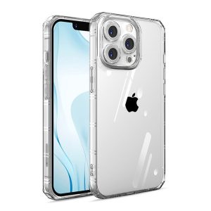 Szilikon telefonvédő (közepesen ütésálló, légpárnás keret) ÁTLÁTSZÓ Apple iPhone 14 Pro Max