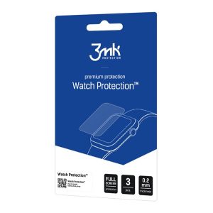 3MK WATCH PROTECTION kijelzővédő fólia 3db (full screen, íves részre, öntapadó, ultravékony, 0.2mm, PET) ÁTLÁTSZÓ Apple Watch Series 8 45mm