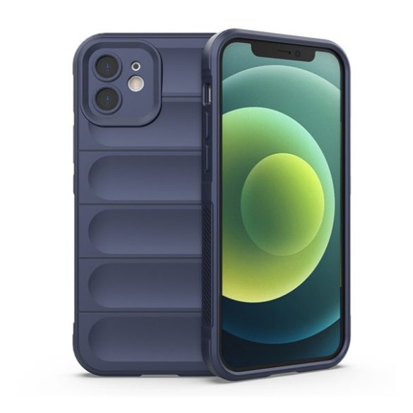 Szilikon telefonvédő (ütésállóság, kameravédő, 3D) SÖTÉTKÉK Apple iPhone 13
