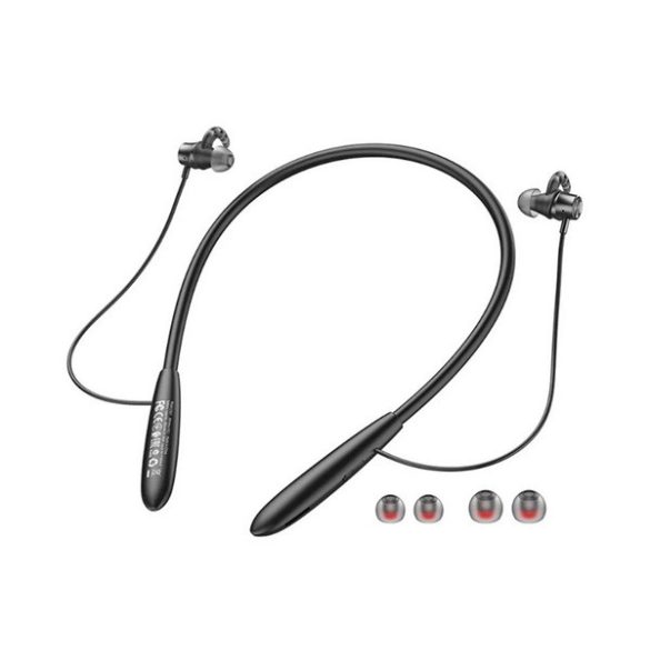 HOCO ES61 bluetooth fülhallgató SZTEREO (v5.1, nyakba akasztható, mikrofon, microSD kártyaolvasó, SPORT) FEKETE