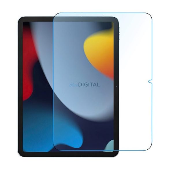 Képernyővédő üveg (0.3mm, íves, karcálló, 9H, kék fény elleni védelem) ÁTLÁTSZÓ Apple IPAD 10.9 (2022)