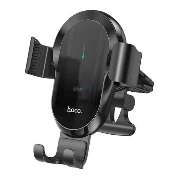 HOCO CA105 autós tartó (szellőzőre, csíptethető, automata, 15W, wireless, 4.7-7" méret) FEKETE