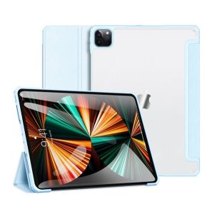 DUX DUCIS COPA tok álló, bőr hatású (aktív FLIP, oldalra nyíló, TRIFOLD, asztali tartó) VILÁGOSKÉK Apple IPAD Air 13 (2024), IPAD Pro 12.9 (2022), IPAD Pro 12.9 (2018)