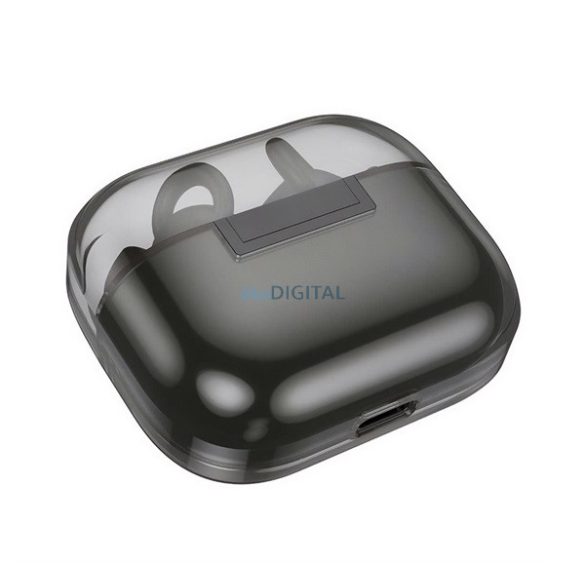 HOCO CANTANTE bluetooth fülhallgató SZTEREO (v5.3, TWS, mikrofon, zajszűrő + töltőtok) FEKETE