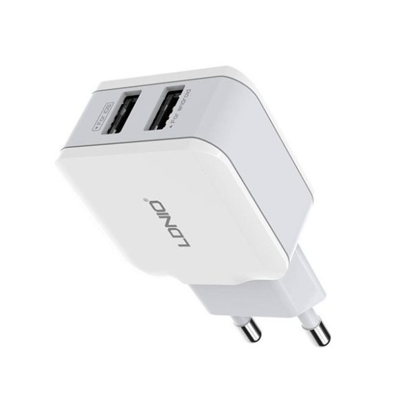 LDNIO hálózati töltő USB aljzat (12W, gyorstöltő) FEHÉR