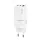USAMS MT hálózati töltő 2 Type-C+USB aljzat (65W, GaN, PD gyorstöltő 3.0) FEHÉR