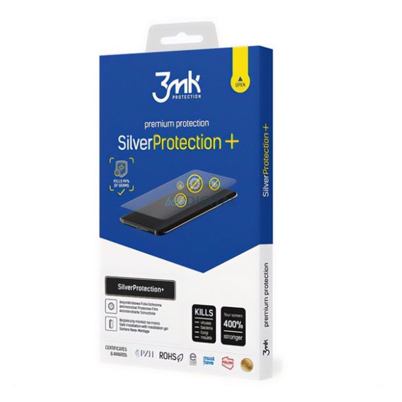 3MK SILVER PROTECTION+ képernyővédő fólia (antibakteriális, öngyógyító, NEM íves, 0.21mm) ÁTLÁTSZÓ Honor X6 (2022)