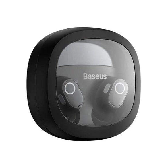 BASEUS BOWIE WM02 bluetooth fülhallgató SZTEREO (v5.3, TWS, extra mini + töltőtok) FEKETE