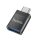 HOCO UA17 adapter (USB aljzat - Type-C, OTG, adatátvitel és töltés) FEKETE