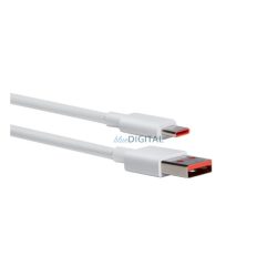   XIAOMI adatkábel (USB - Type-C, 6A, PD gyorstöltő, 100cm) FEHÉR