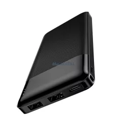   HOCO J72 vésztöltő 2 USB+Type-C aljzat (10000mAh, 10W, LED kijelző) FEKETE