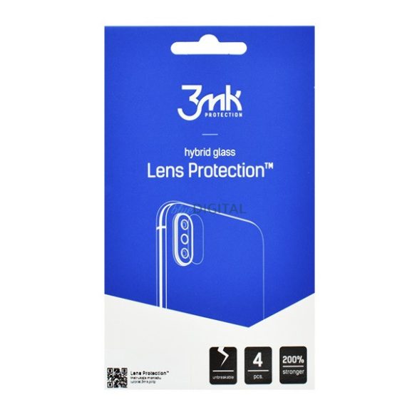 3MK LENS PROTECTION kameravédő üveg 4db (flexibilis, karcálló, ultravékony, 0.2mm, 7H) ÁTLÁTSZÓ Apple iPhone 14 Plus